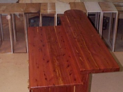 Aromatic cedar kitchen/bar