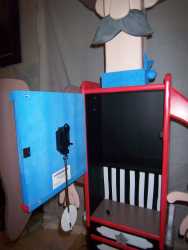 The chest opens for storage