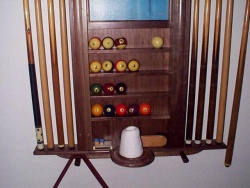 The ball shelves are machined to prevent the balls from rolling off.