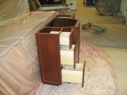 Full extension slides on dovetailed drawers as always!