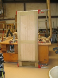 A glued up door